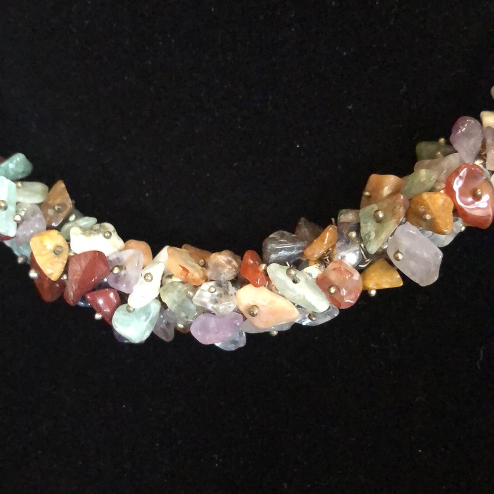 Multicolor Gemstone With Tiny Studs Embellishment… - image 2